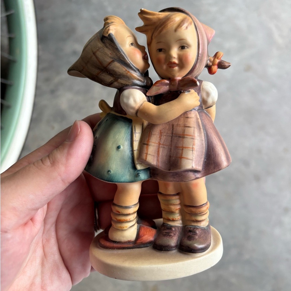Hummel Goebel W. Germany Porcelain Figurine “Telling Her Secret” #196/0